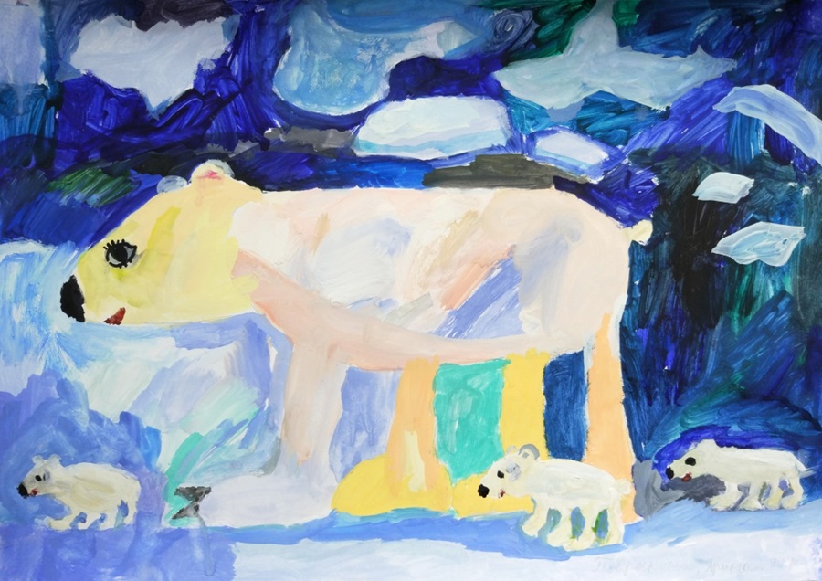 Почта России приглашает жителей Челябинской области к участию в конкурсе рисунка «Белый медведь на открытке»