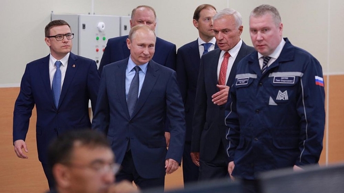Владимир Путин запустил вторую очередь новой аглофабрики на ММК