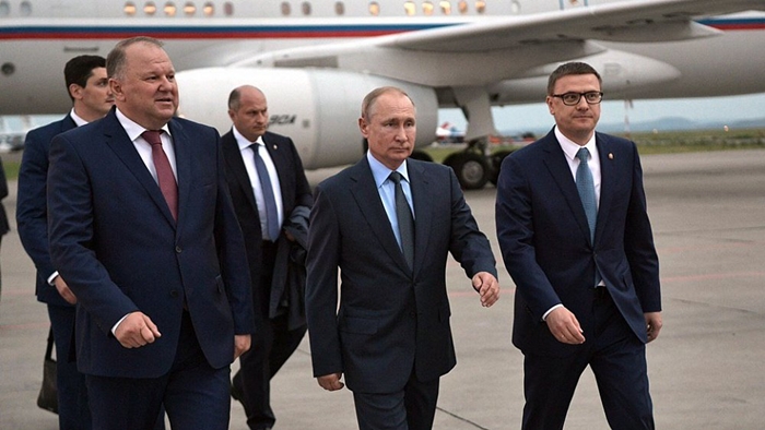 Владимир Путин прибыл в Магнитогорск